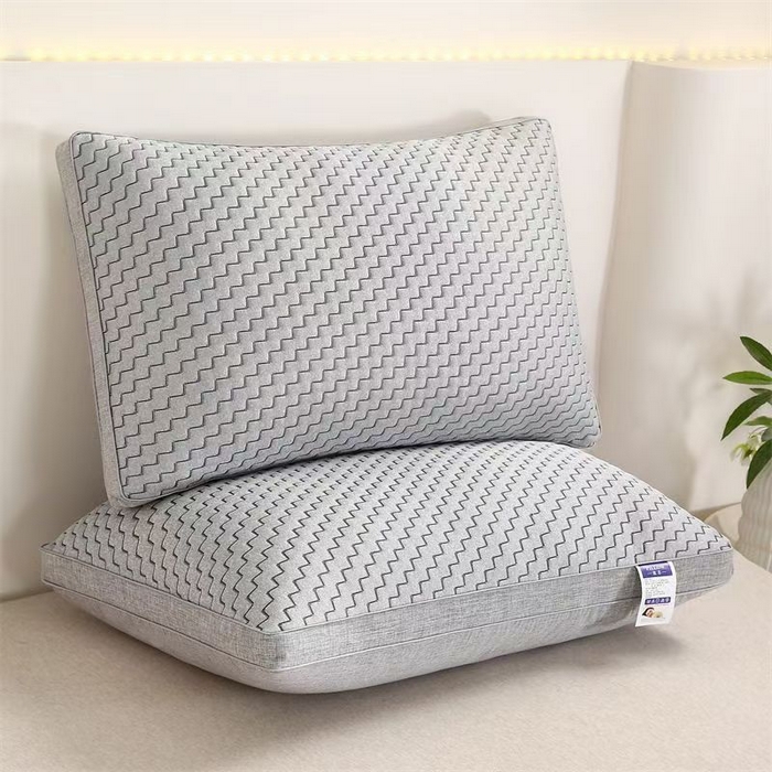 91家纺网 家纺一手货源 找家纺 （总）佳尚枕芯 2025新款波浪静音护颈枕枕头枕芯