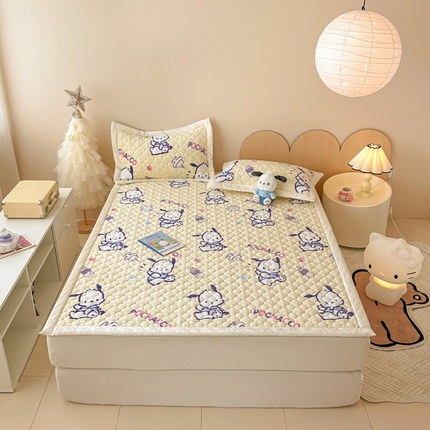 沐辰 2024新款牛奶绒夹棉床垫三丽欧系列 调皮帕恰狗