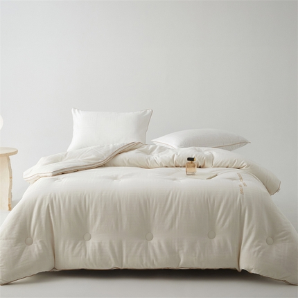 91家纺网 家纺一手货源 找家纺 （总）头等舱 2025新款全棉（沐棉）贡缎A类提花55大豆7A抗菌秋冬被