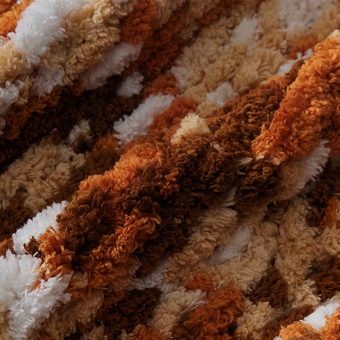 91家纺网 家纺一手货源 找家纺 （总）暖绵绵 2025新款半边绒生活简约针织毯-格瑞亚（最低零售价154）