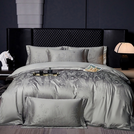 91家纺网 家纺一手货源 找家纺 （总）淳绵家居 2024新款50*50S双股长绒棉大版定位提花四件套