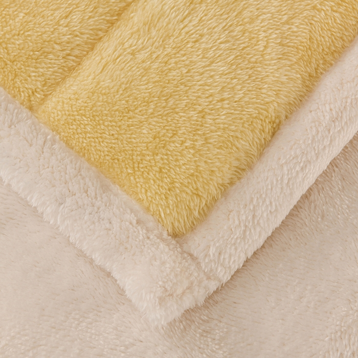 91家纺网 家纺一手货源 找家纺 恋绒家纺 2025新款加厚三层毛毯被牛奶绒复合毯子夹棉盖毯午睡毯子法莱绒毛毯 （亲肤绒-）-米黄