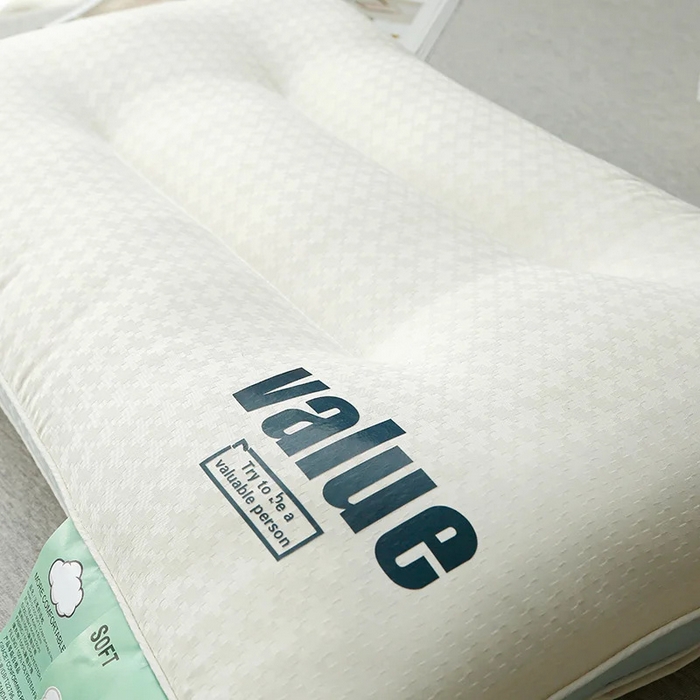 91家纺网 家纺一手货源 找家纺 佳尚枕芯 2025新款云柔立体分区护颈枕云朵释压软枕枕头枕芯 云朵舒柔枕-Max护颈款48x74cm/只-中枕