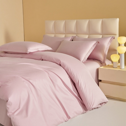 元元被芯 2025款纯色全丝光-全精梳高密纺-铂金A类全棉单被套 千夏紫