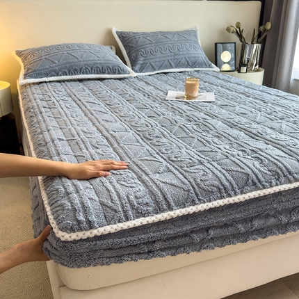 91家纺网 家纺一手货源 找家纺 （总）暖季家纺 2025新款A类高克重提花塔芙绒单床笠