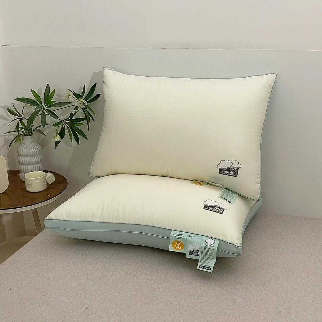 91家纺网 家纺一手货源 找家纺 佳尚枕芯 2025新款亲肤云柔枕 云朵枕 云感立体舒适枕芯枕头 立体云感舒适蓝高枕
