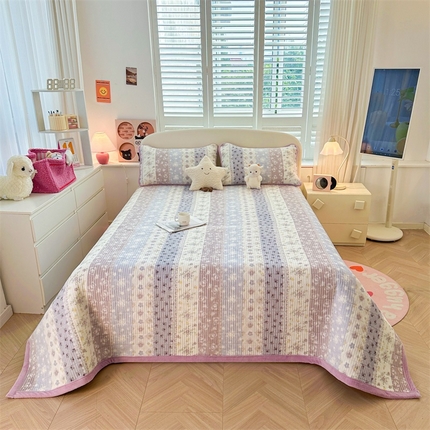 91家纺网 家纺一手货源 找家纺 （总）梵朴 2024新款牛奶绒直角包边床盖