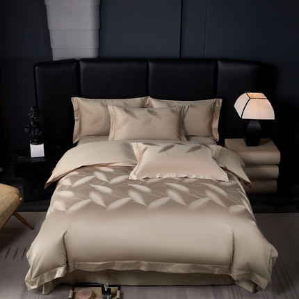 91家纺网 家纺一手货源 找家纺 （总）淳绵家居 2024新款50*50S双股长绒棉大版定位提花四件套