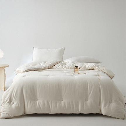 91家纺网 家纺一手货源 找家纺 （总）头等舱 2025新款全棉（沐棉）贡缎A类提花55大豆7A抗菌秋冬被