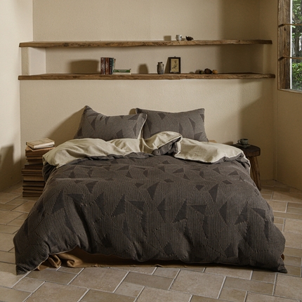 91家纺网 家纺一手货源 找家纺 例外Home 2024新款全棉东方美学提花四件套系列 东方美学-铂金灰