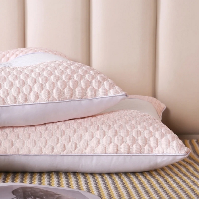 91家纺网 家纺一手货源 找家纺 （总）佳尚枕芯 2025新款3D凉豆豆护颈椎枕头酒店助睡眠决明子枕芯感豆豆低枕枕头枕芯