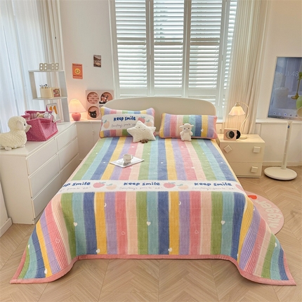 91家纺网 家纺一手货源 找家纺 （总）梵朴 2024新款牛奶绒直角包边床盖