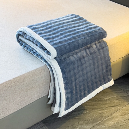 91家纺网 家纺一手货源 找家纺 （总）慕克斯家纺 2024新款泡泡毯兔毛绒牛奶绒毛毯兔兔绒毛毯毯子