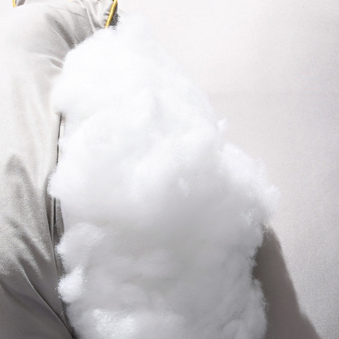 91家纺网 家纺一手货源 找家纺 佳尚枕芯 2025新款烫钻酒店枕舒适柔软羽丝绒枕头枕芯 灰色-低枕