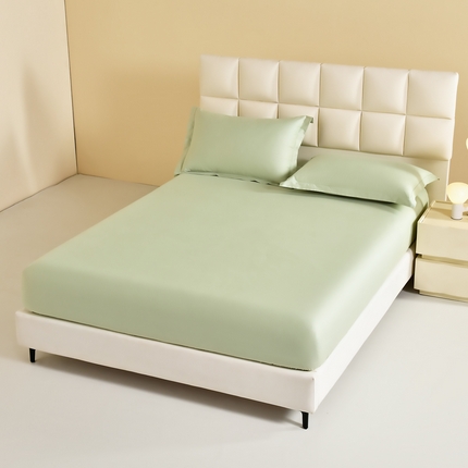 91家纺网 家纺一手货源 找家纺 （总）元元被芯 2025款纯色全丝光-全精梳高密纺-铂金A类全棉单床笠