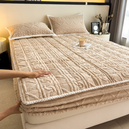 91家纺网 家纺一手货源 找家纺 （总）暖季家纺 2025新款A类高克重提花塔芙绒单床笠