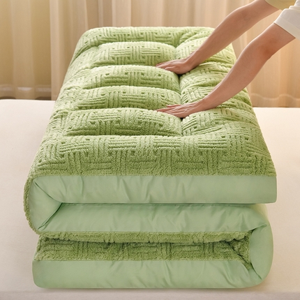 91家纺网 家纺一手货源 找家纺 （总）预言家纺 2024新款A类舒棉绒牛奶绒羽丝绒床垫褥子多功能软垫