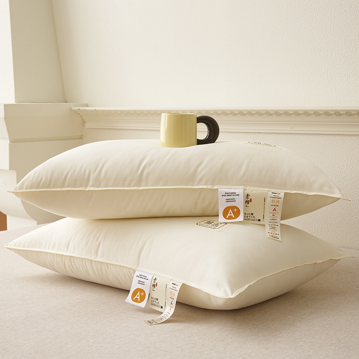 91家纺网 家纺一手货源 找家纺 （总）织布人 2024新款枕芯A类原生态素棉星级酒店枕芯家用护颈椎枕头枕芯