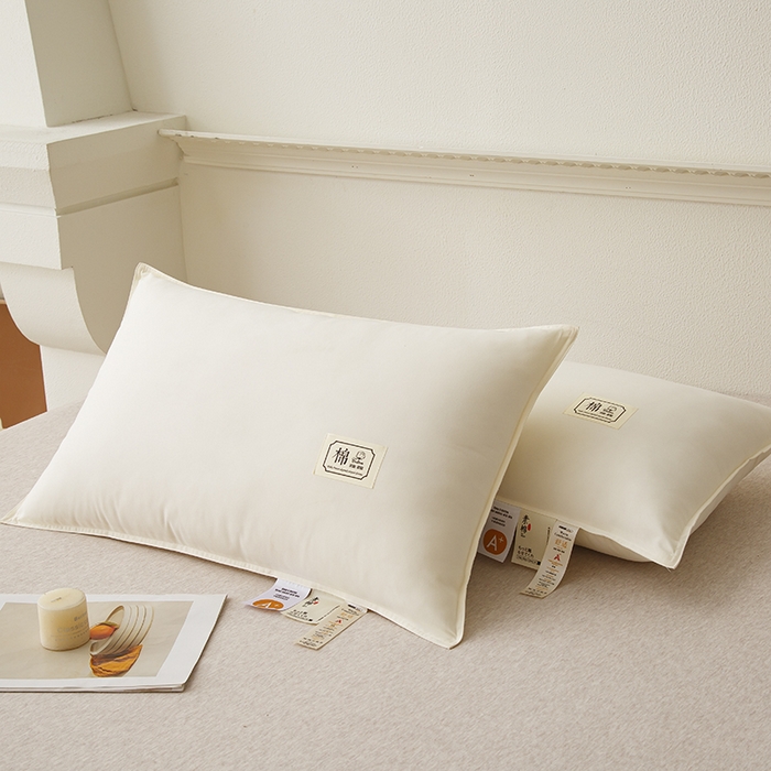 91家纺网 家纺一手货源 找家纺 （总）织布人 2024新款枕芯A类原生态素棉星级酒店枕芯家用护颈椎枕头枕芯