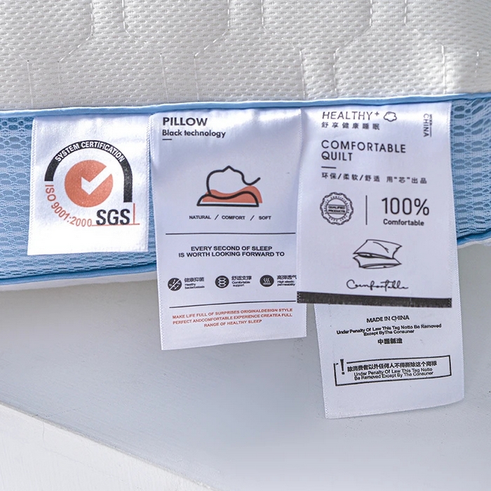 91家纺网 家纺一手货源 找家纺 佳尚枕芯 2025新款大豆乳胶+针织棉spa枕 单人枕芯 枕头 护颈枕 SPA按摩功能蓝色中枕48x74cm /只