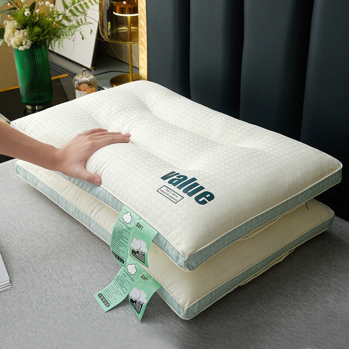 91家纺网 家纺一手货源 找家纺 佳尚枕芯 2025新款云柔立体分区护颈枕云朵释压软枕枕头枕芯 云朵舒柔枕-Max护颈款48x74cm/只-中枕