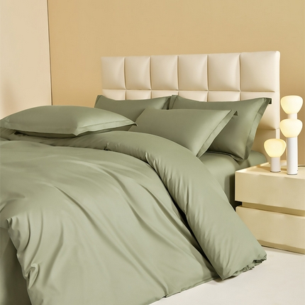 元元被芯 2025款纯色全丝光-全精梳高密纺-铂金A类全棉单被套 莫兰迪