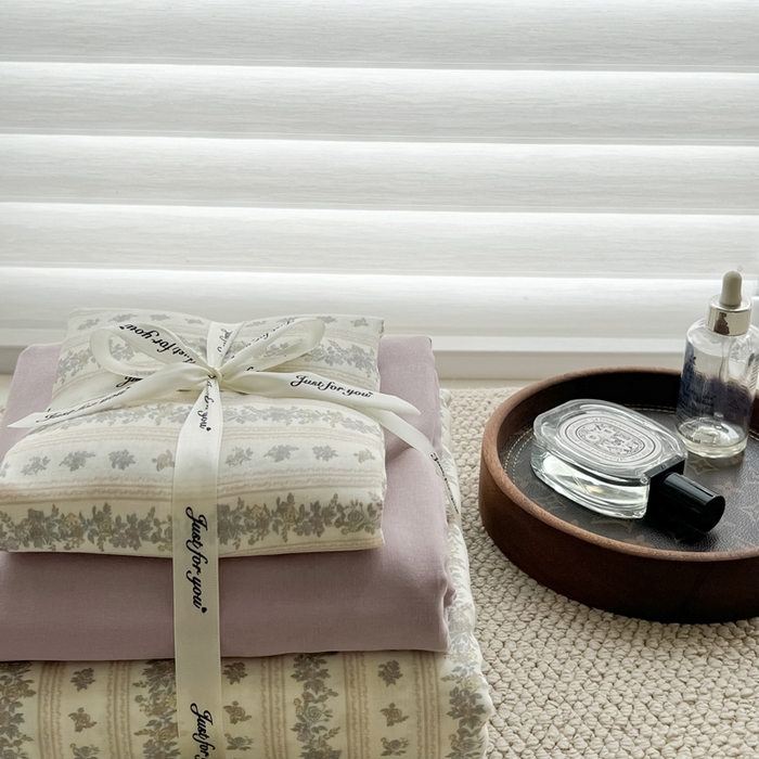 91家纺网 家纺一手货源 找家纺 一比一家纺 2025新款全棉母婴级抗菌有氧全棉双层纱亲肤全棉小清新印花三件套四件套 再见六丁目