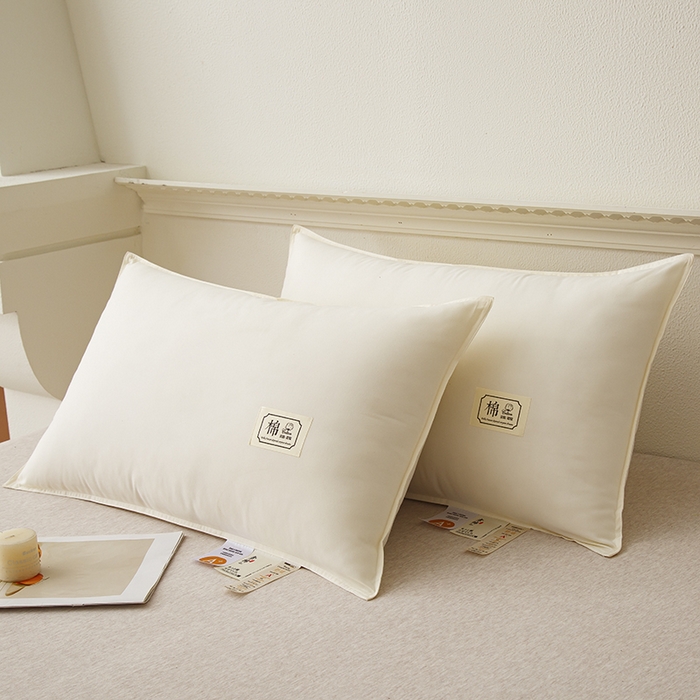 91家纺网 家纺一手货源 找家纺 （总）织布人 2024新款枕芯A类原生态素棉星级酒店枕芯家用护颈椎枕头枕芯