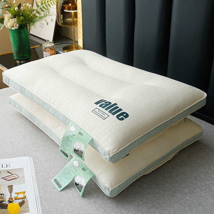 91家纺网 家纺一手货源 找家纺 佳尚枕芯 2025新款云柔立体分区护颈枕云朵释压软枕枕头枕芯 云朵舒柔枕-Max护颈款48x74cm/只-中枕