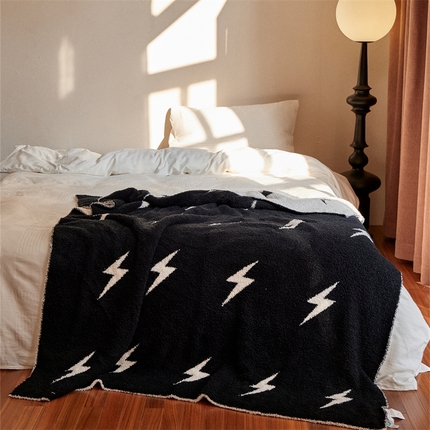 91家纺网 家纺一手货源 找家纺 （总）暖绵绵家纺 2025新款半边绒系列盖毯披肩毯毯子-莱宁