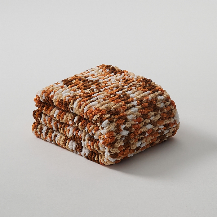 91家纺网 家纺一手货源 找家纺 （总）暖绵绵 2025新款半边绒生活简约针织毯-格瑞亚（最低零售价154）