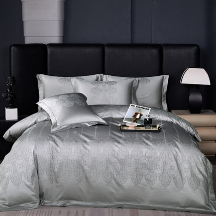 91家纺网 家纺一手货源 找家纺 （总）淳绵家居 2024新款50*50S双股长绒棉大版定位提花四件套