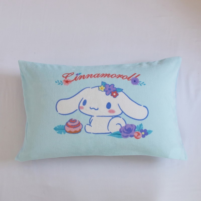 91家纺网 家纺一手货源 找家纺 蘭菲家纺 2024新款牛奶绒卡通三丽鸥单品枕套 泡芙