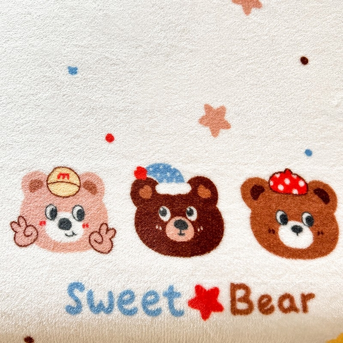 91家纺网 家纺一手货源 找家纺 妖妖家纺 2024新款200克牛奶绒单床笠 可爱曲奇