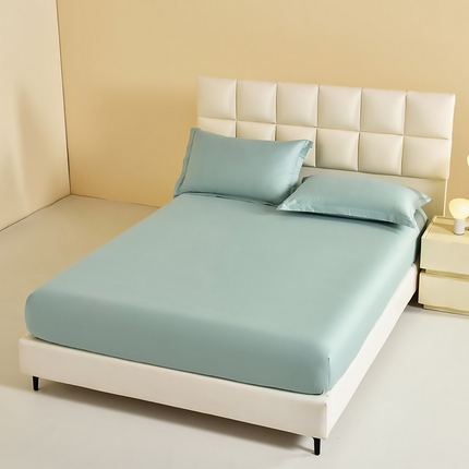 元元被芯 2025款纯色全丝光-全精梳高密纺-铂金A类全棉单床笠 宝石蓝