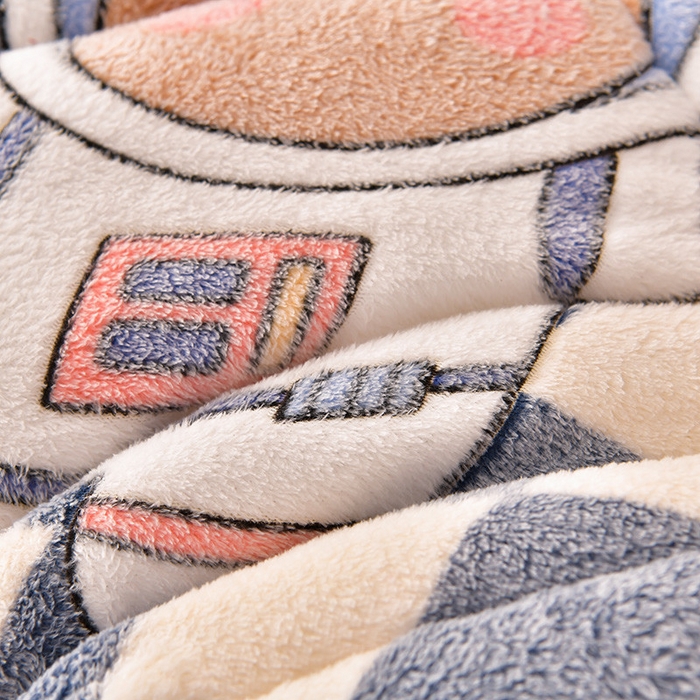 91家纺网 家纺一手货源 找家纺 南北家居 2024新款AB版雪花绒羊羔绒冬被被子被芯 宇航员