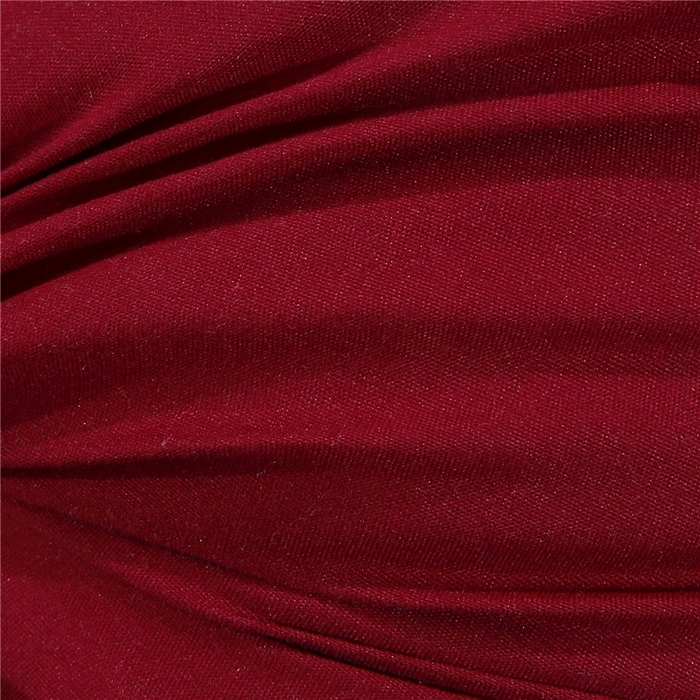 91家纺网 家纺一手货源 找家纺 佳尚枕芯 2025新款高端欧式酒店枕立体拼色刺绣羽丝绒酒店枕芯枕头 欧式酒红48x74cm高枕