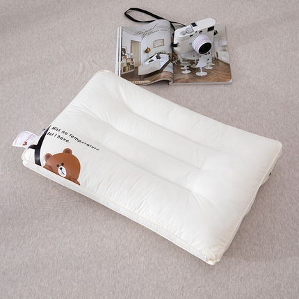 91家纺网 家纺一手货源 找家纺 （总）佳尚枕芯 2025新款枕芯 A类无荧光全棉A+熊儿童酒店低枕头枕芯