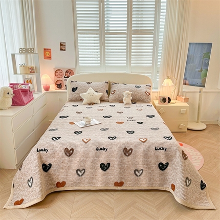 91家纺网 家纺一手货源 找家纺 （总）梵朴 2024新款牛奶绒直角包边床盖