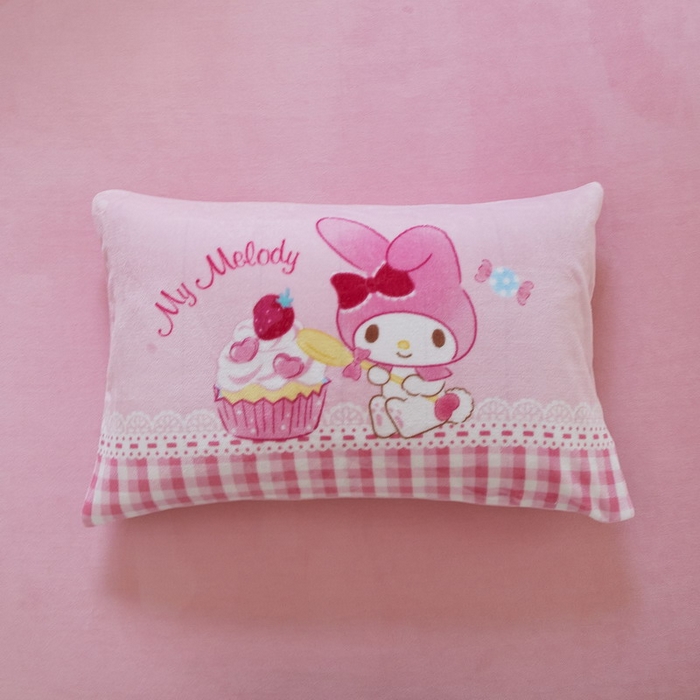 91家纺网 家纺一手货源 找家纺 蘭菲家纺 2024新款牛奶绒卡通三丽鸥四件套 生日快乐