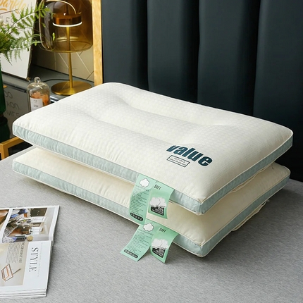 佳尚枕芯 2025新款云柔立体分区护颈枕云朵释压软枕枕头枕芯 云朵舒柔枕-Max护颈款48x74cm/只-高枕