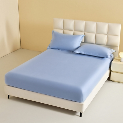 91家纺网 家纺一手货源 找家纺 （总）元元被芯 2025款纯色全丝光-全精梳高密纺-铂金A类全棉单床笠