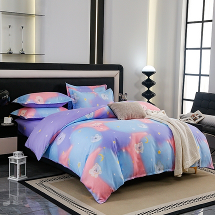 91家纺网 家纺一手货源 找家纺 梦卓家纺（总） 新品2025年加厚磨毛植物羊绒四件套床笠款