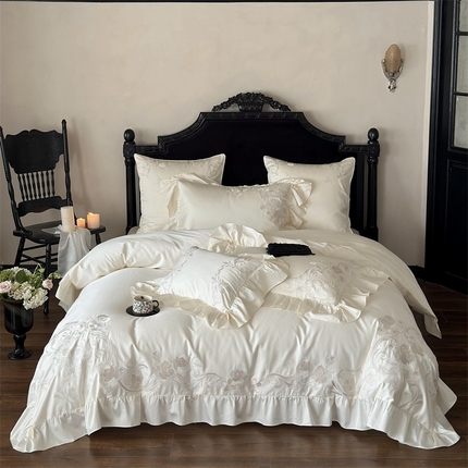 91家纺网 家纺一手货源 找家纺 （总）MIU缪家居 2024新款100支全棉四件套系列-优雅主义