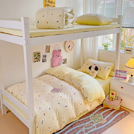 91家纺网 家纺一手货源 找家纺 （总）贝扬思家纺 2024新款高克重牛奶绒三件套