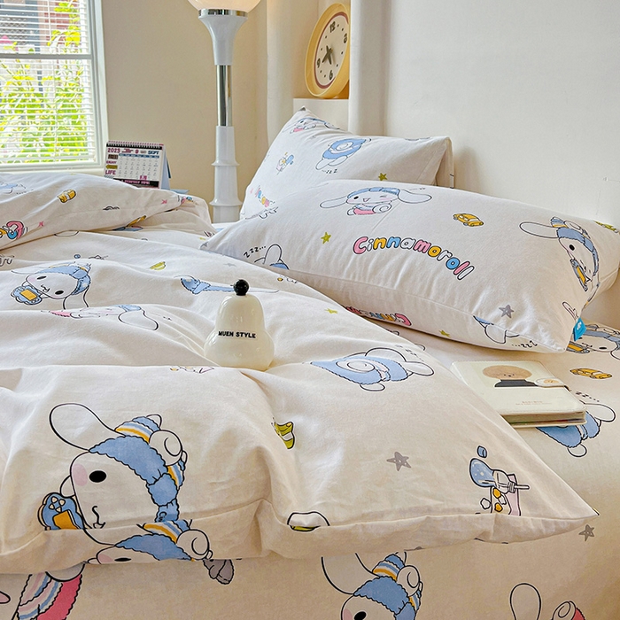 91家纺网 家纺一手货源 找家纺 （总）朵希曼 2025新款三丽鸥全棉磨毛系列四件套