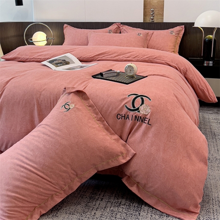 91家纺网 家纺一手货源 找家纺 （总）灰鲸 2025新款秋冬加厚磨毛刺绣四件套