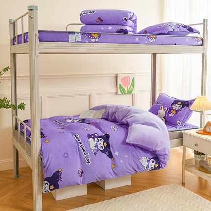 91家纺网 家纺一手货源 找家纺 （总）斯尔顿 2025新款牛奶绒床盖三件套