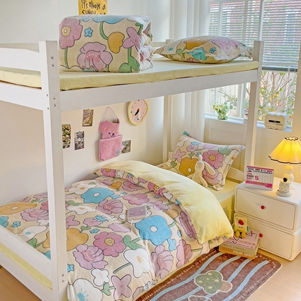 91家纺网 家纺一手货源 找家纺 贝扬思家纺 2024新款加厚雪花绒印花三件套 积攒浪漫