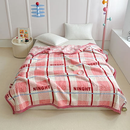 91家纺网 家纺一手货源 找家纺 （总）源舜家纺 2025新款小清新印花牛奶绒床盖多用途盖毯系列